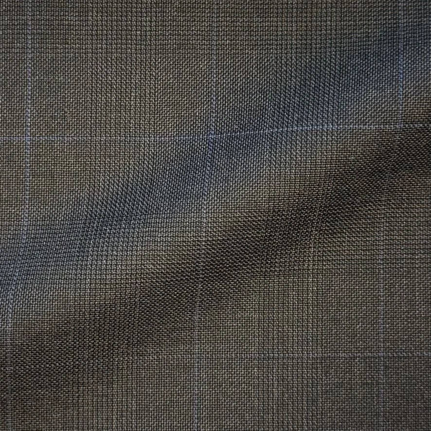 Brown Glen Check w/ Blue Windowpane
