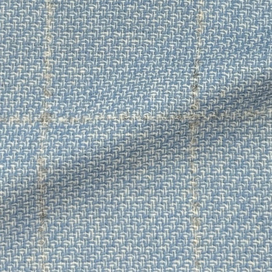 Pale Blue w/ White Windowpane