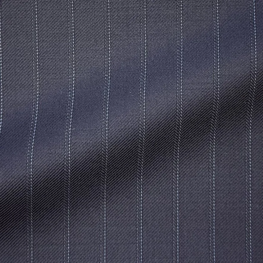 Midnight Blue Shadow Pinstripe