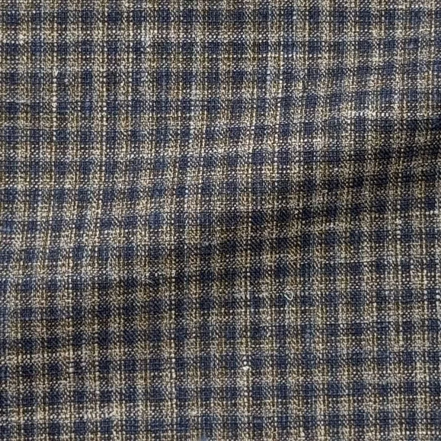 Navy & Tan Check