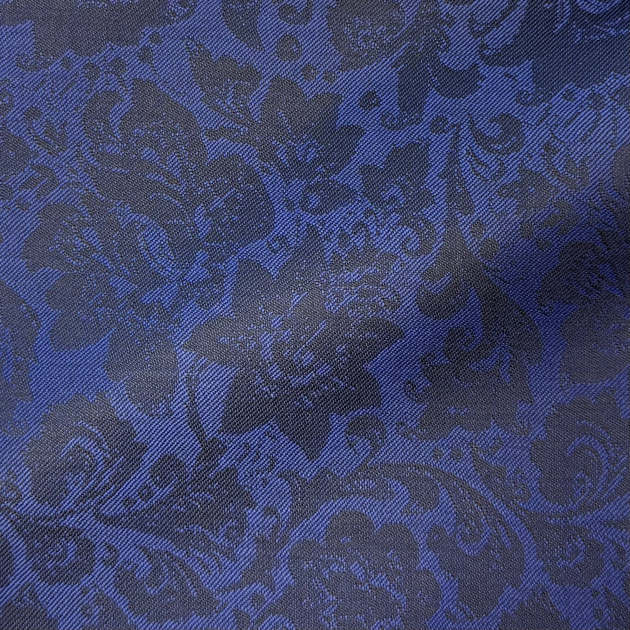 True Blue Floral Jacquard