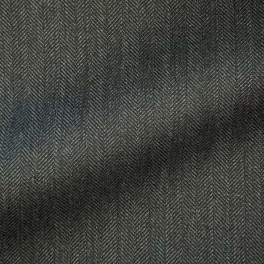 Dark Green Herringbone Stripe