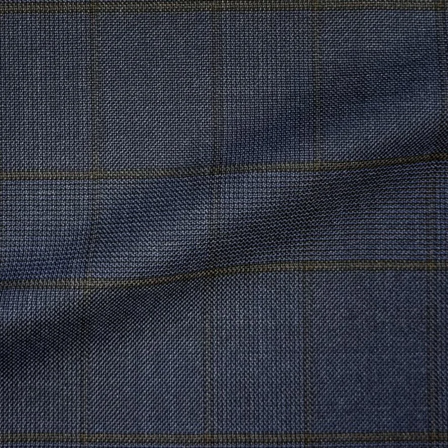 Blue & Brown Glen Check