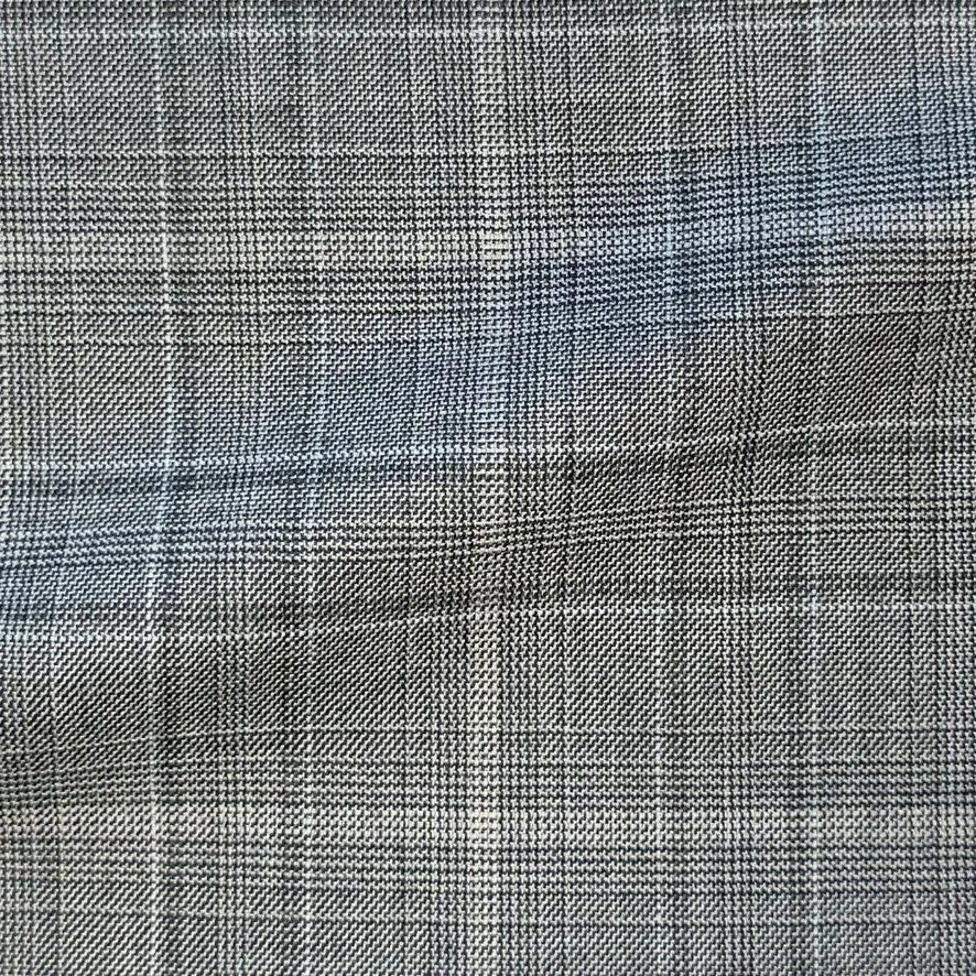 Silver w/ Pale Blue Complex Check