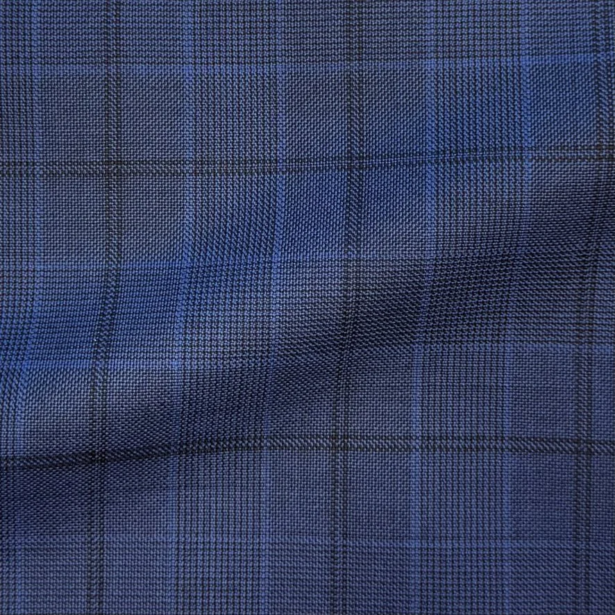 Blue Glen Check w/ Black Windowpane