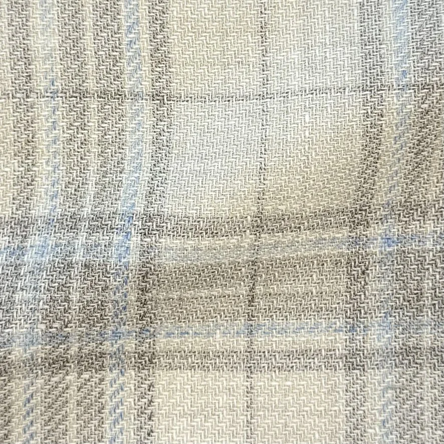 Natural w/ Taupe & Blue Check