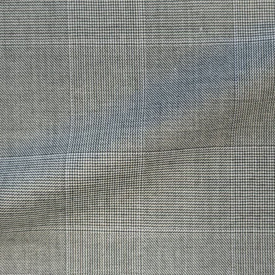 Silver Check w/ Pale Blue