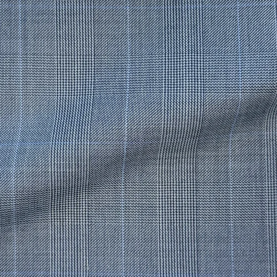 Light Blue Glen Check w/ Blue Windowpane