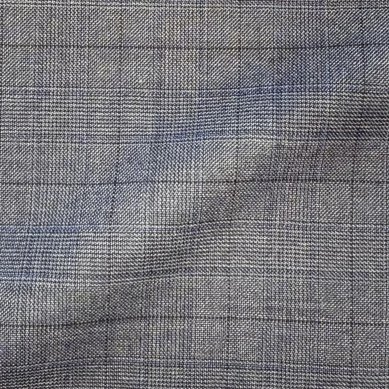 Blue Check w/ Black Windowpane