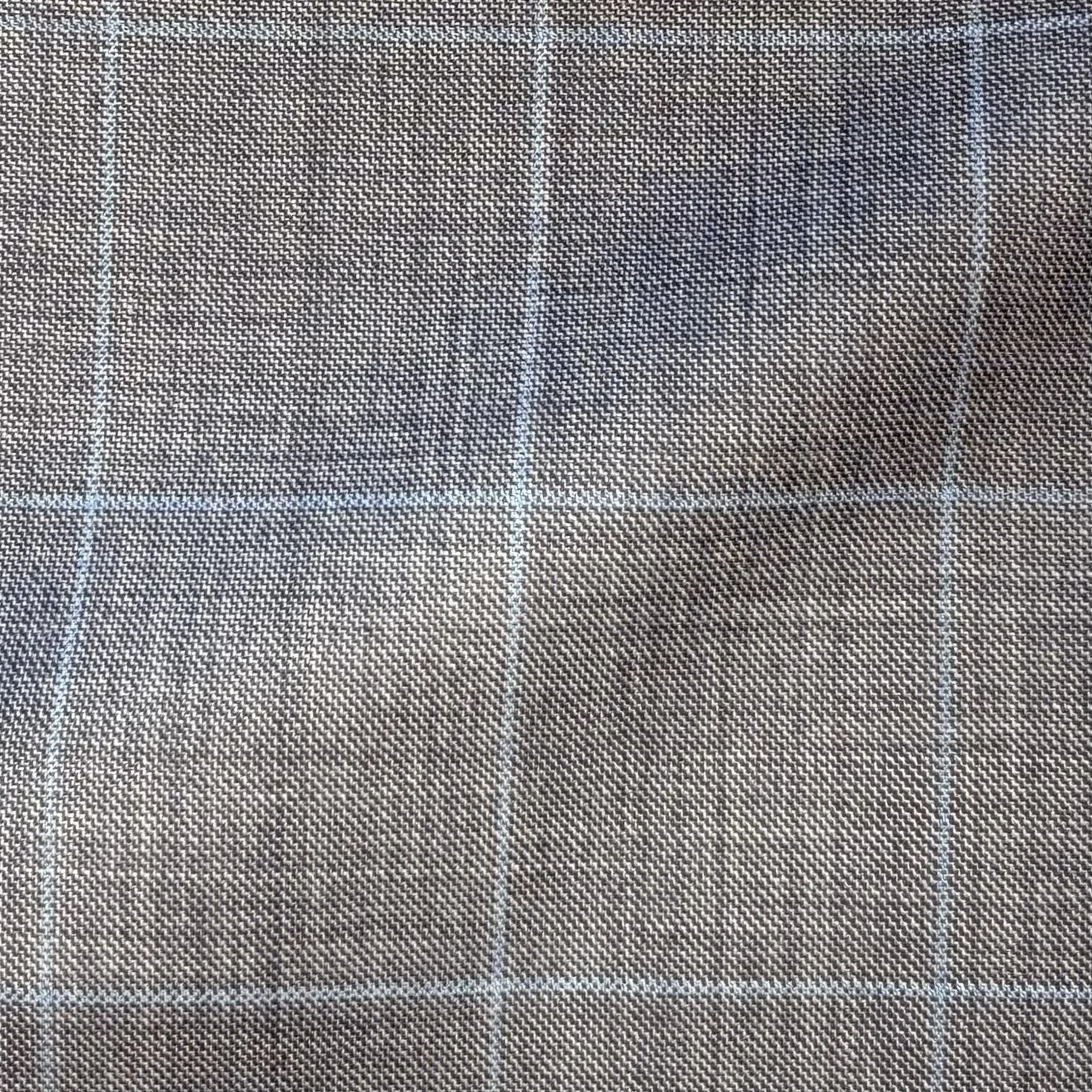 Gray w/ Light Blue Windowpane