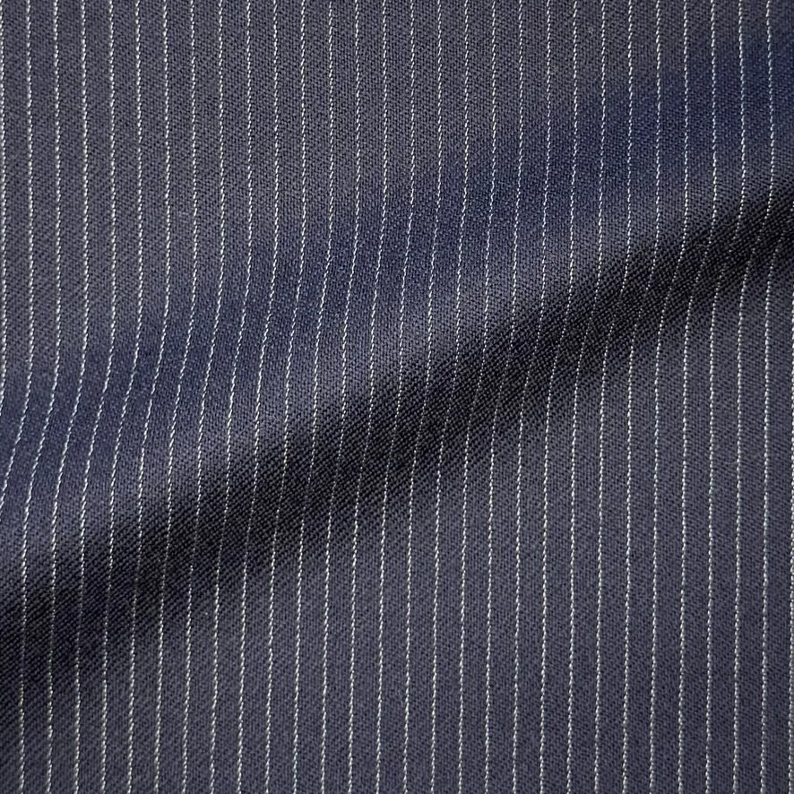 Midnight Blue Thin Pinstripe