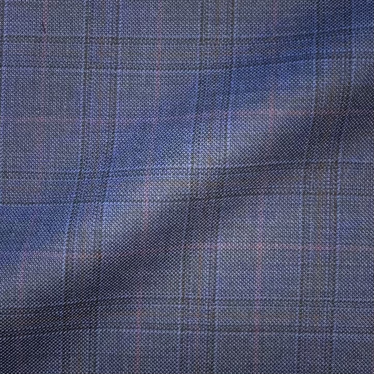 Blue w/ Red & Pink Windowpane