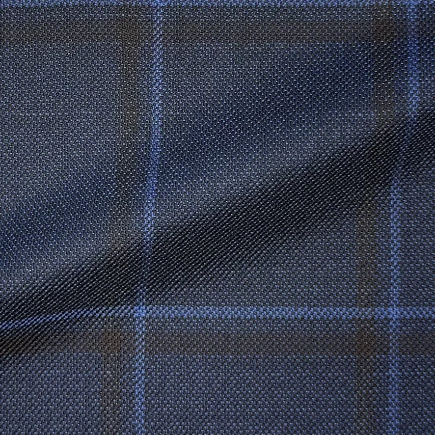 Navy w/ Blue & Wine Windowpane