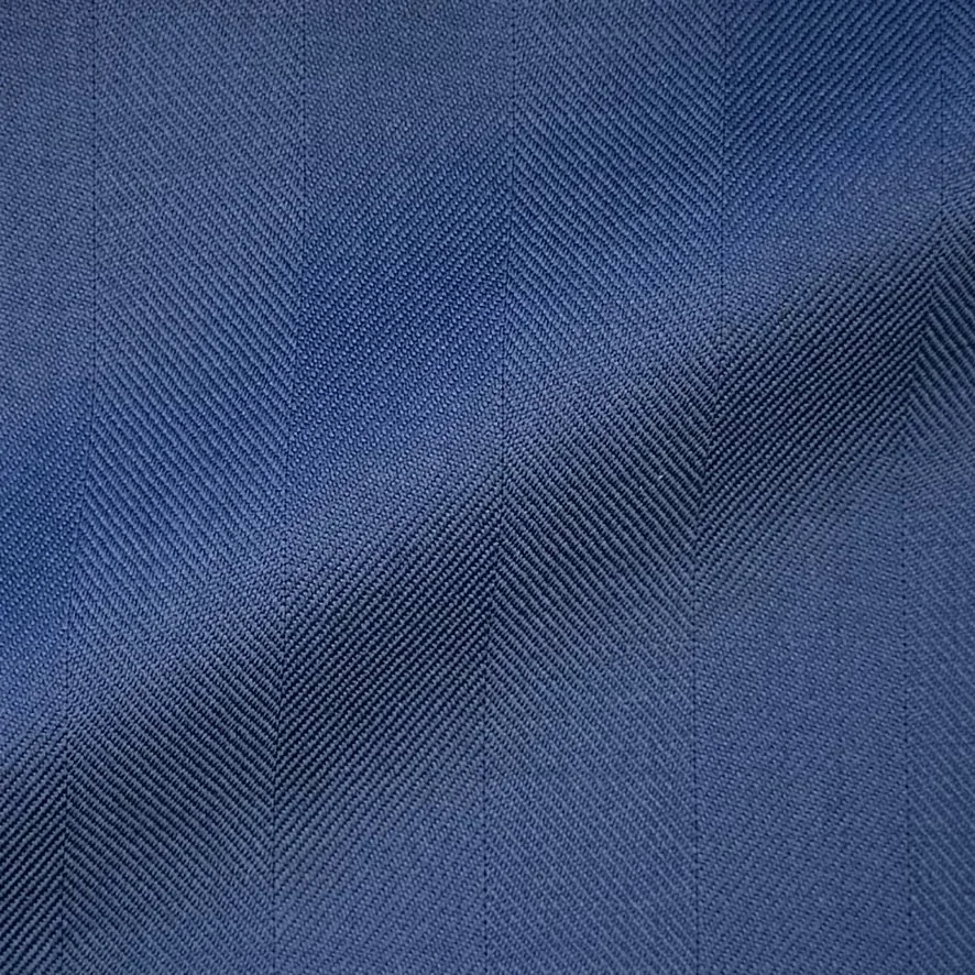 True Blue Herringbone Stripe