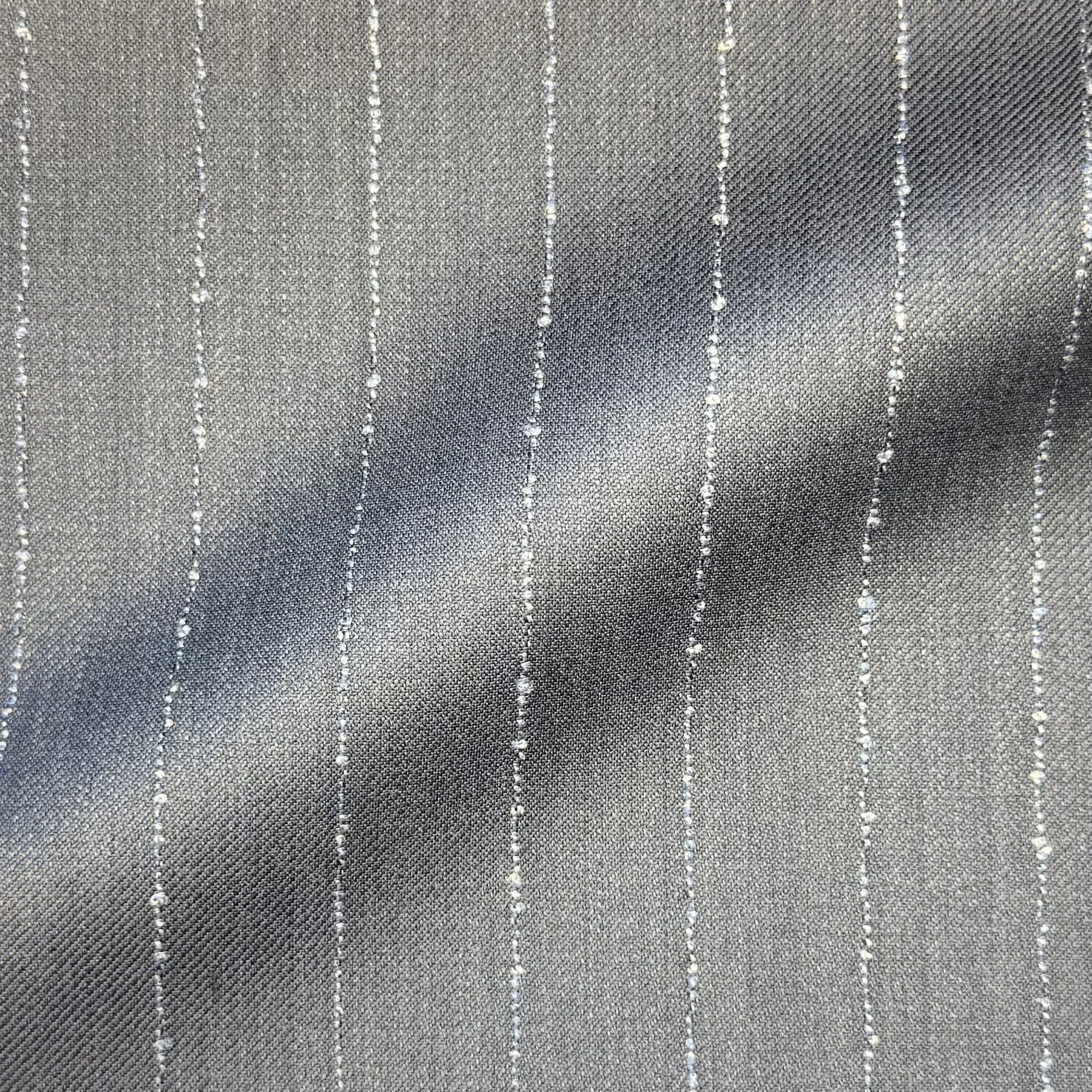 Steel Blue Chalk Stripe