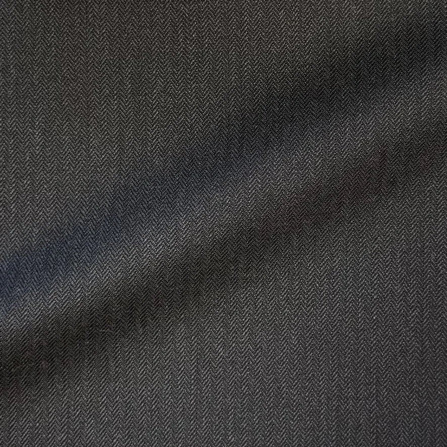 Black Micro Herringbone Stripe