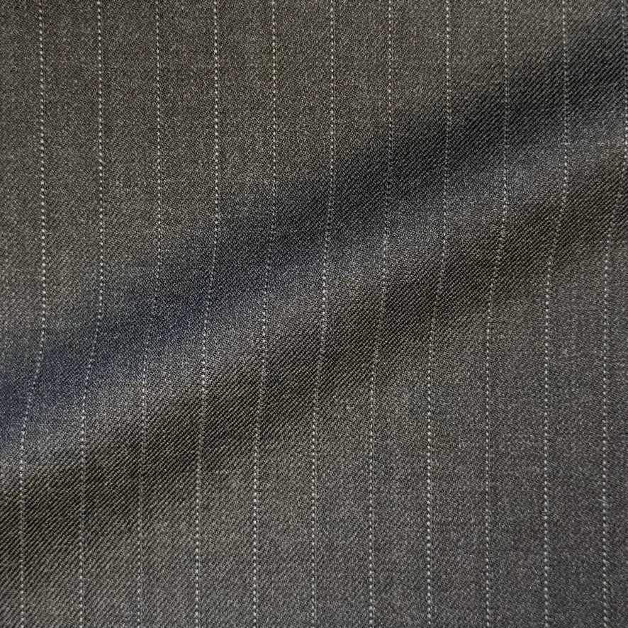 Charcoal Narrow Pinstripe