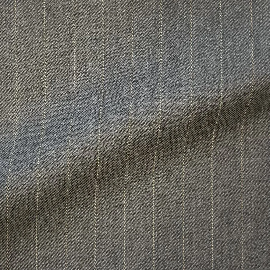 Gray w/ Orange & Taupe Complex Pinstripe