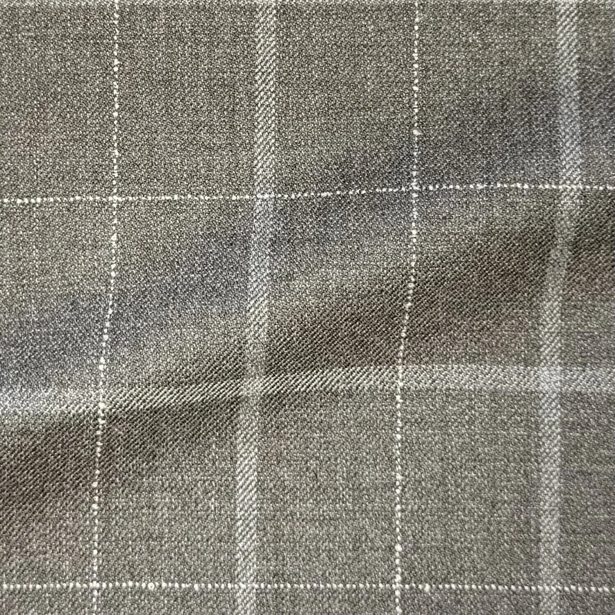 Taupe w/ Taupe & White Windowpane
