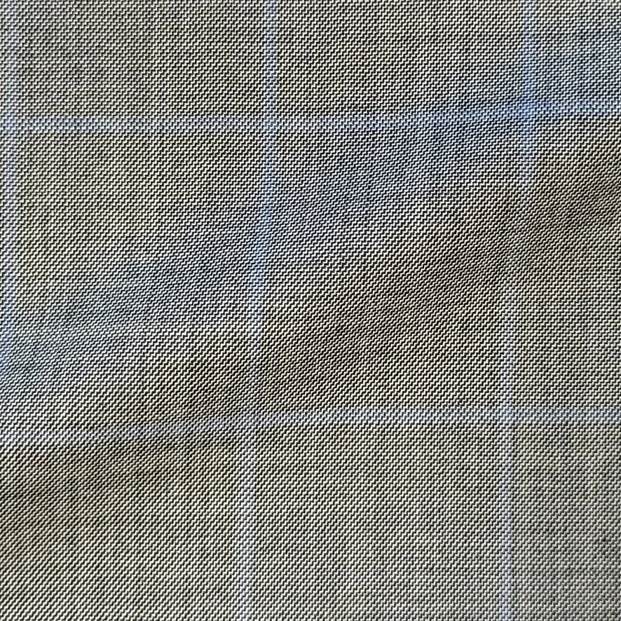 Silver w/ Blue Windowpane
