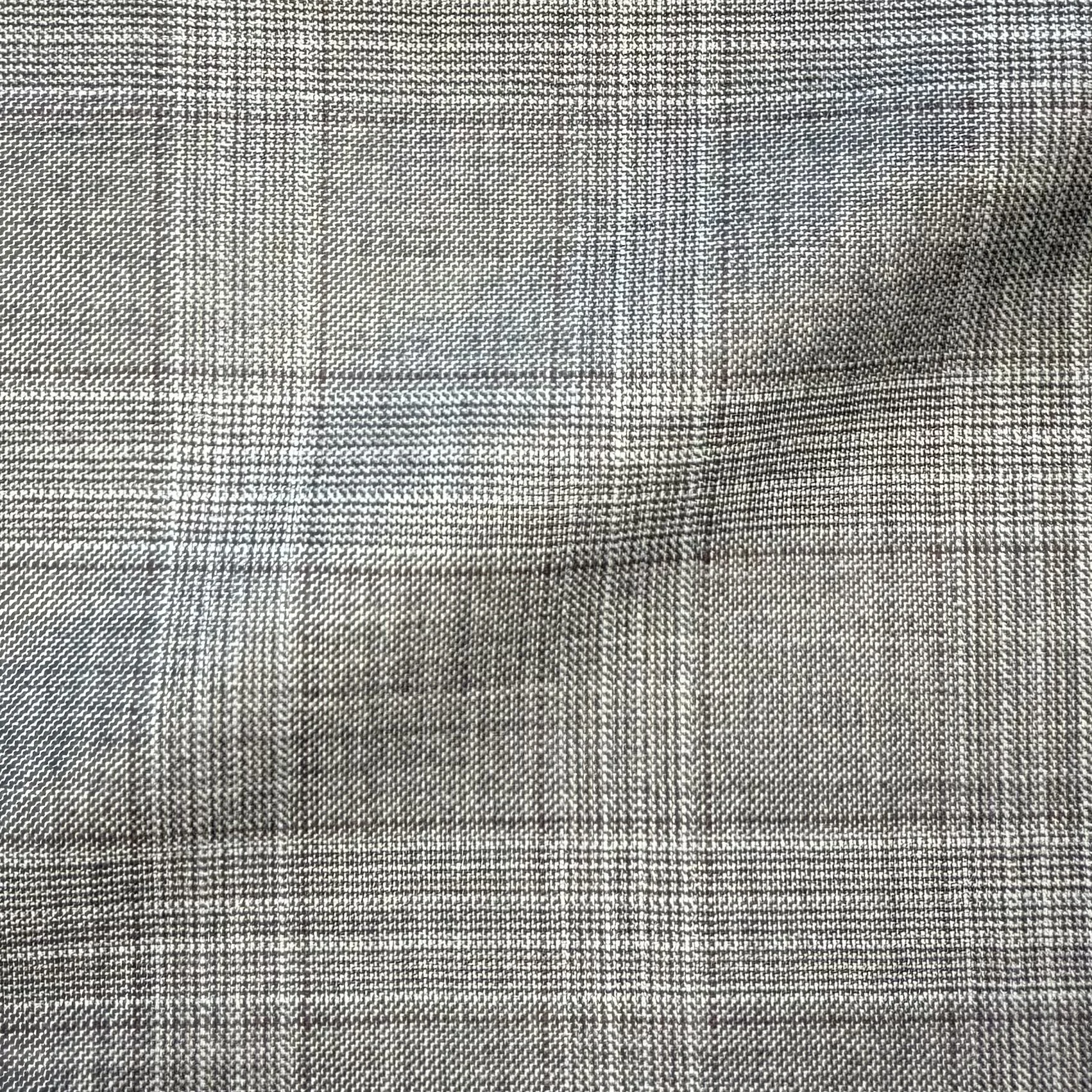 Light Gray & Wine Check