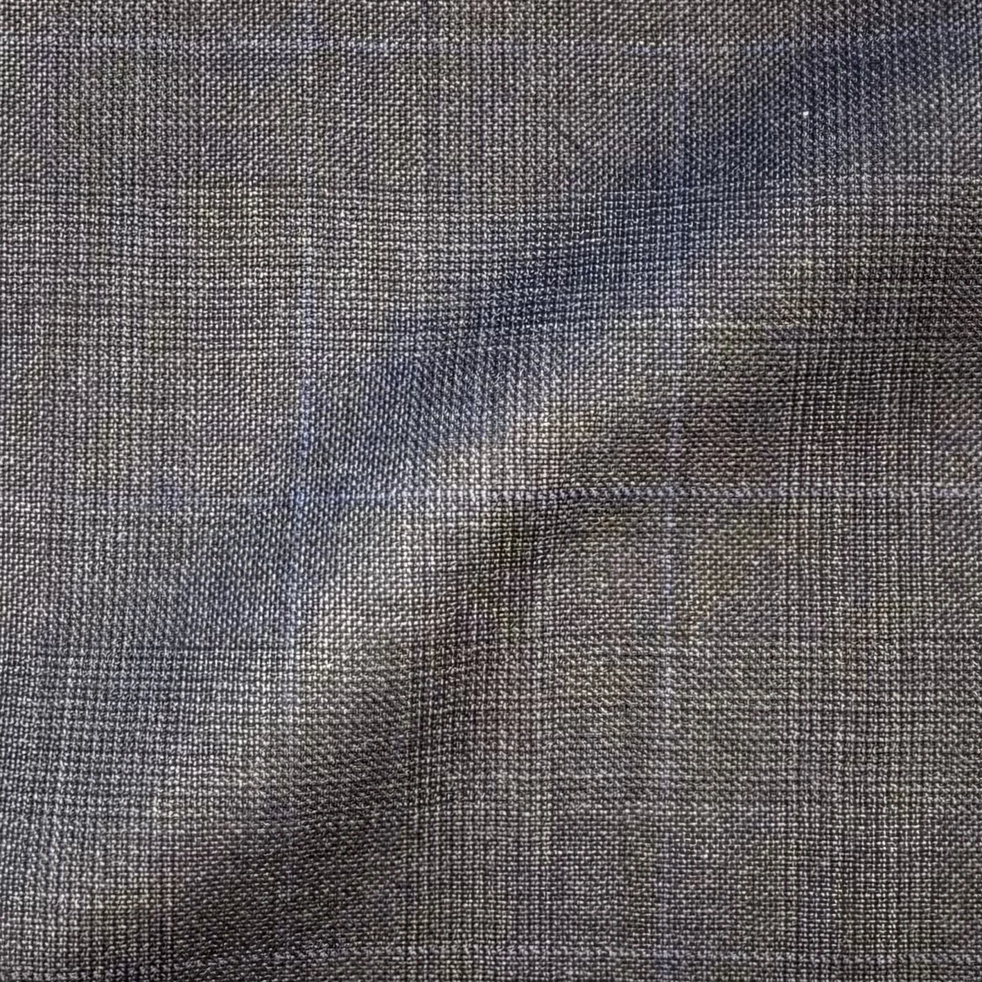 Charcoal Check w/ Blue Windowpane