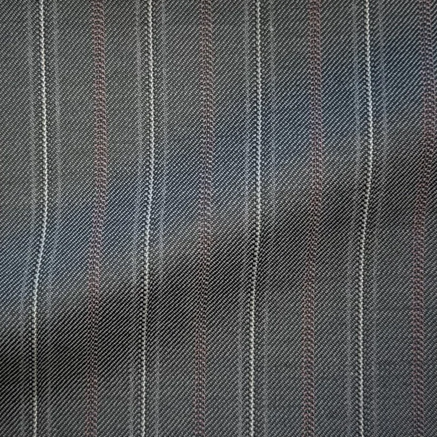 Charcoal w/ Red & Silver Complex Stripe