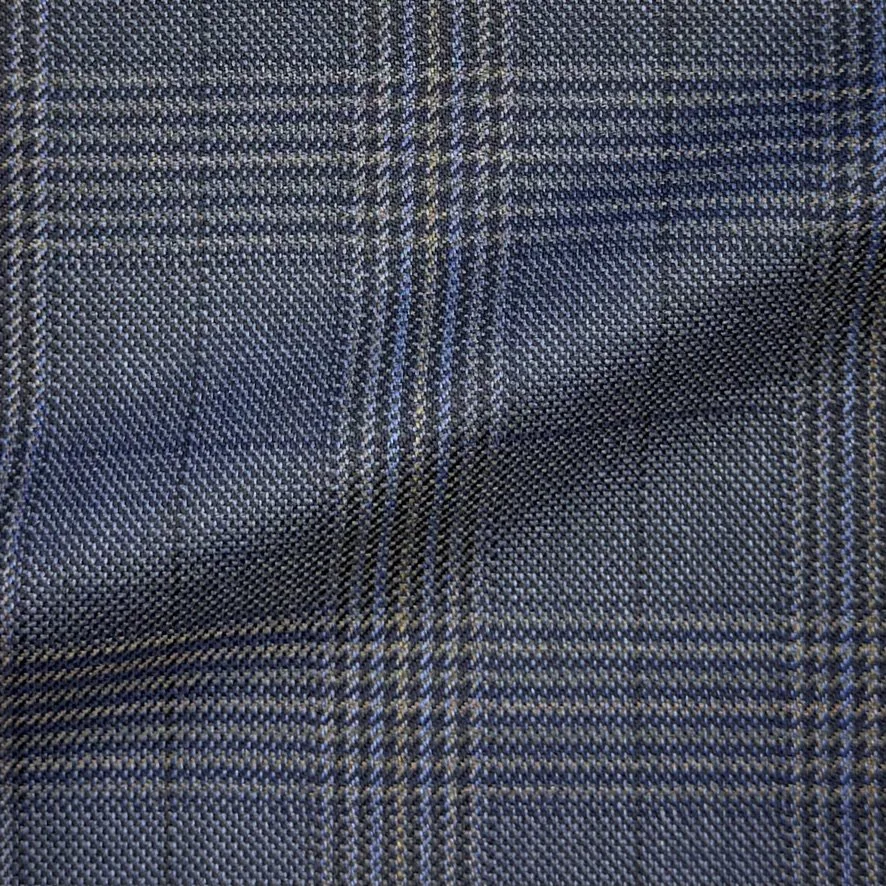 Blue & Brown Glen Check