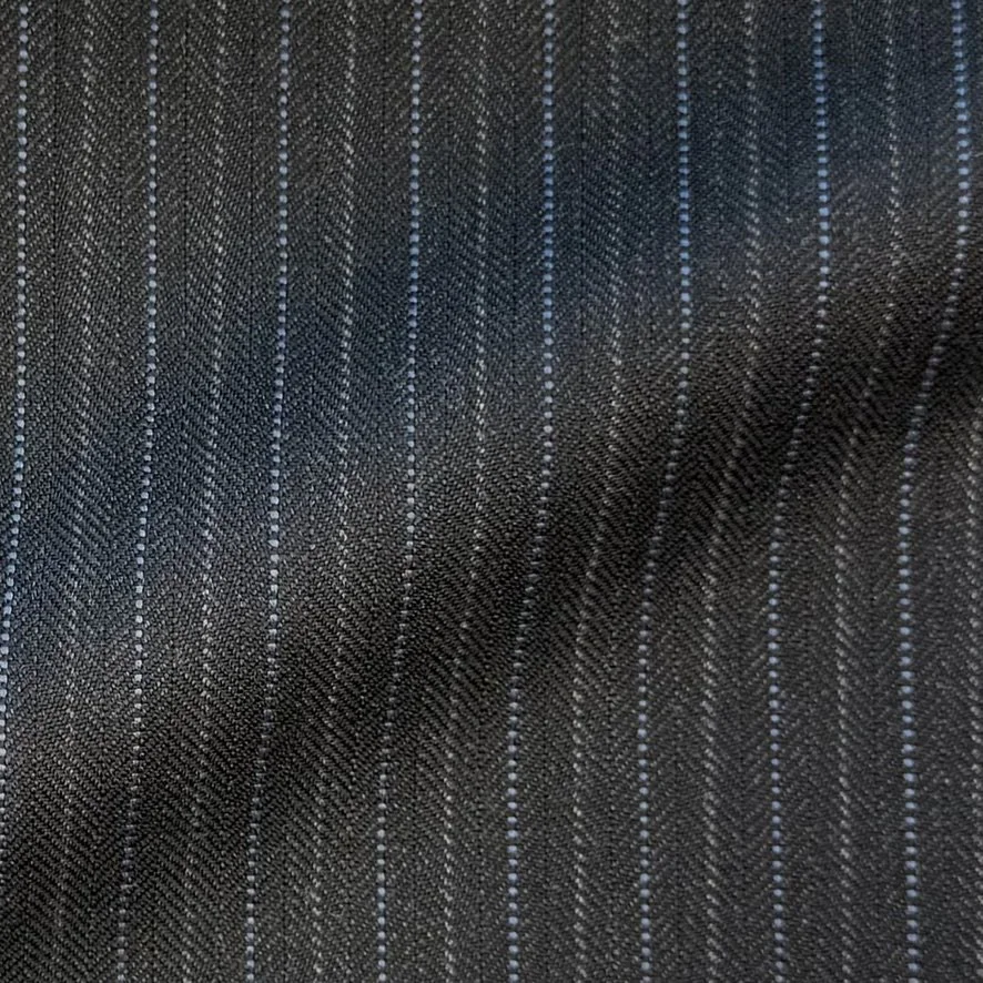 Charcoal w/ Blue & Gray Pinstripe
