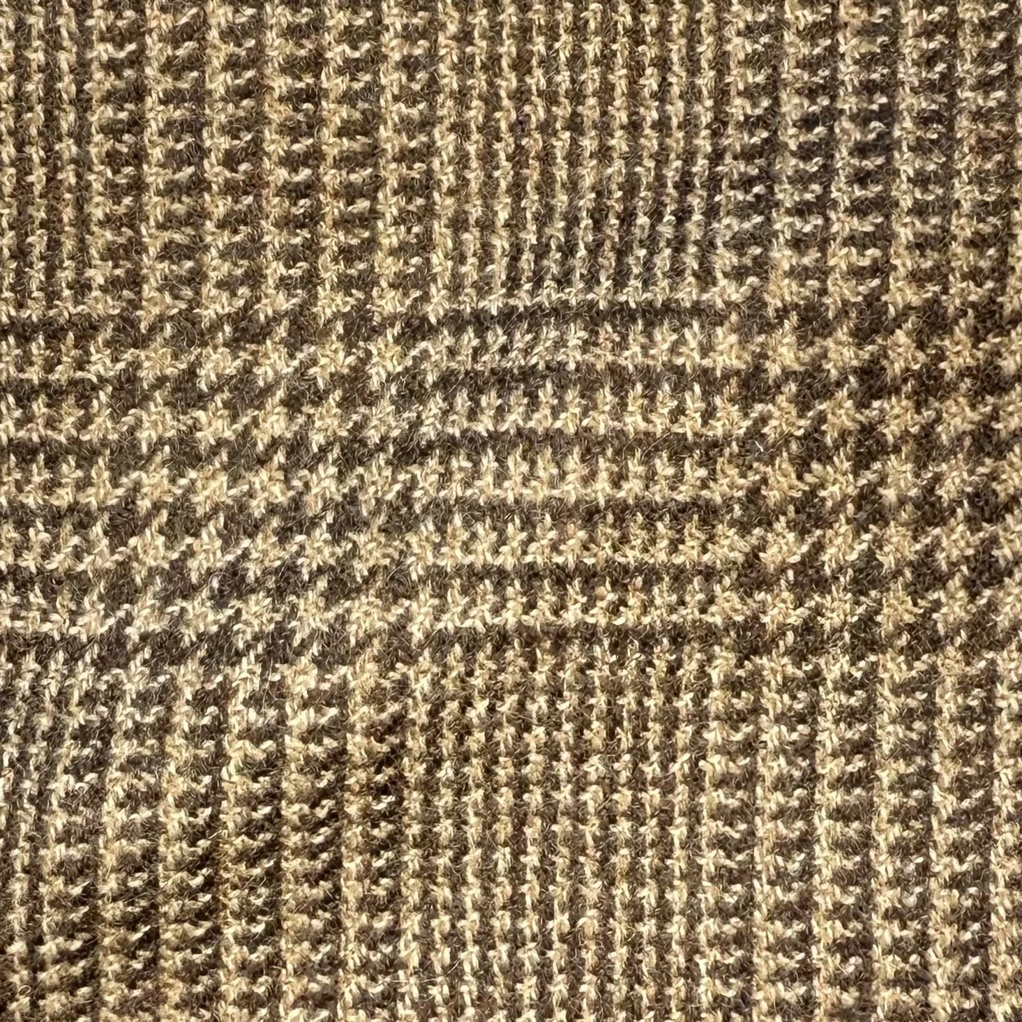 Brown Glen Check Tweed