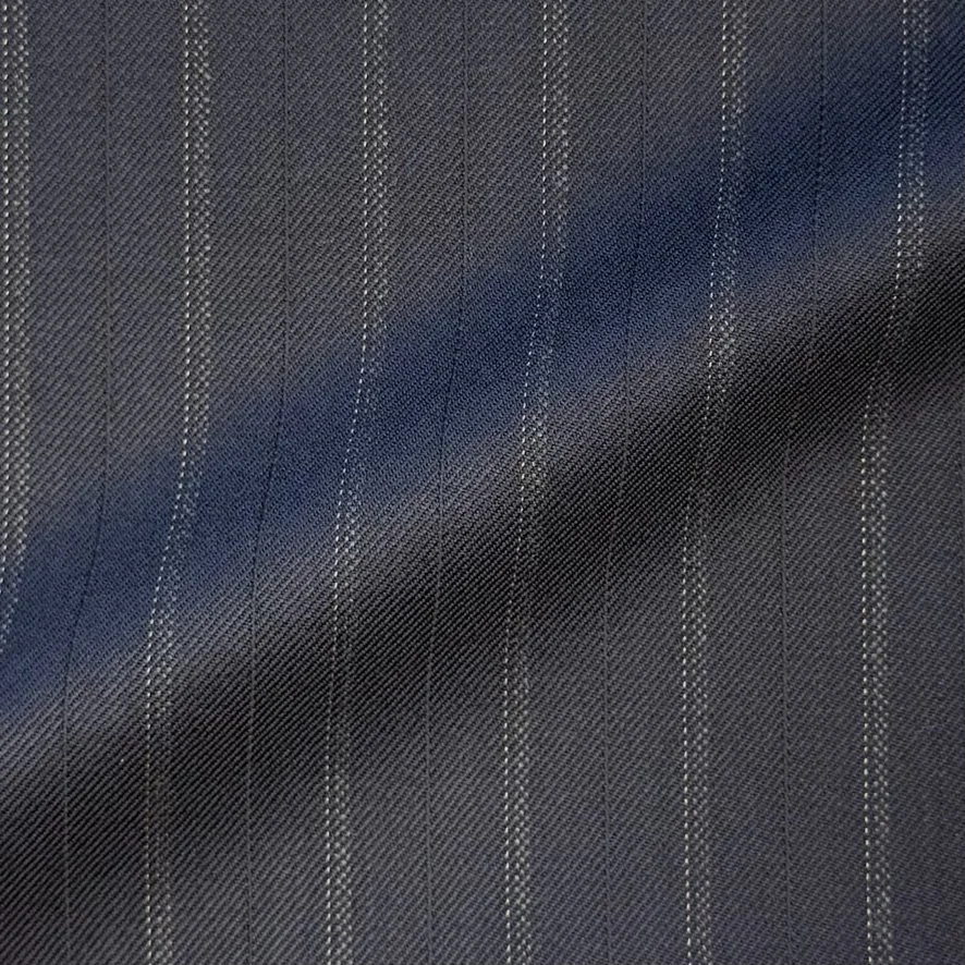 Midnight Blue Complex Pinstripe