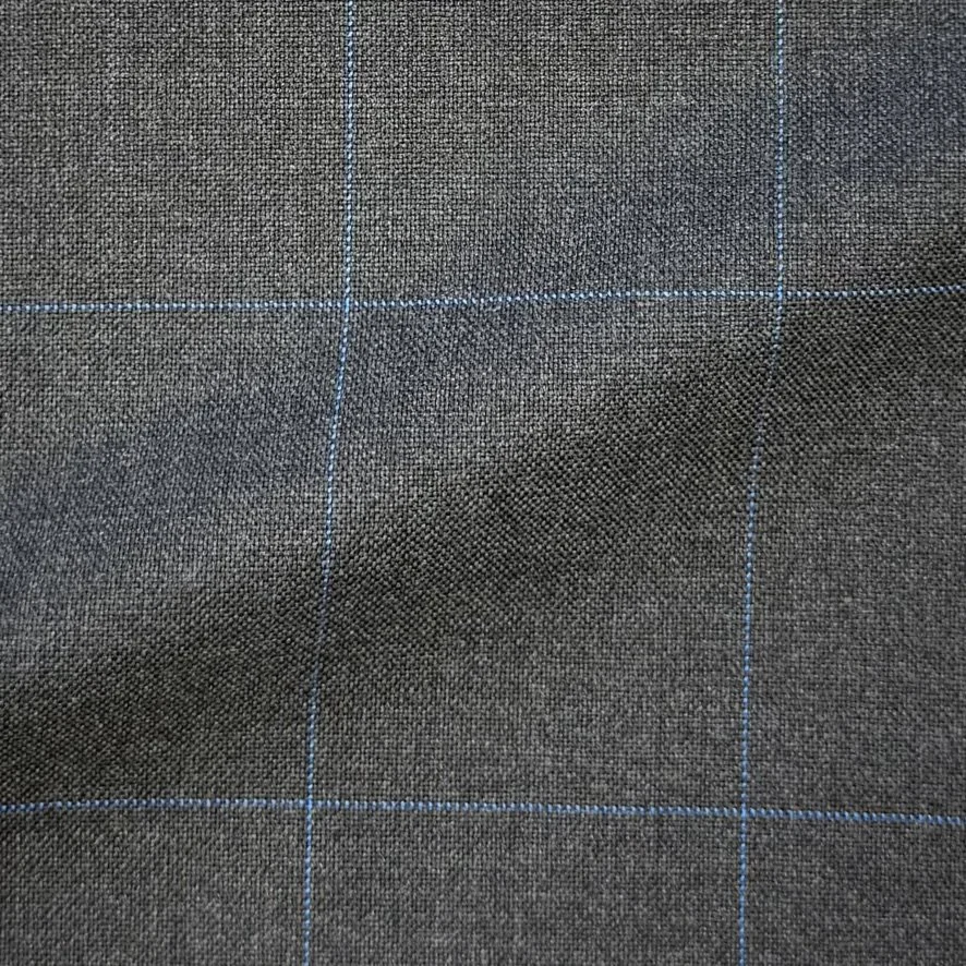 Charcoal w/ Blue Windowpane