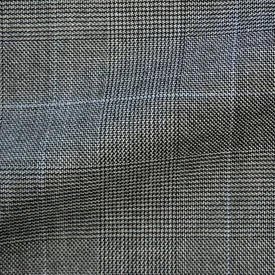 Gray Glen Check w/ Blue Windowpane