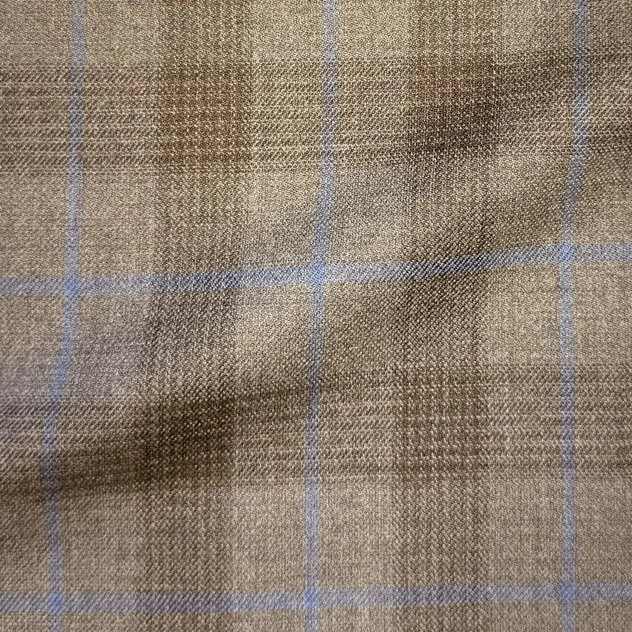 Brown & Blue Check