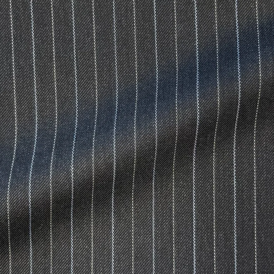 Charcoal w/ Blue & White Pinstripe