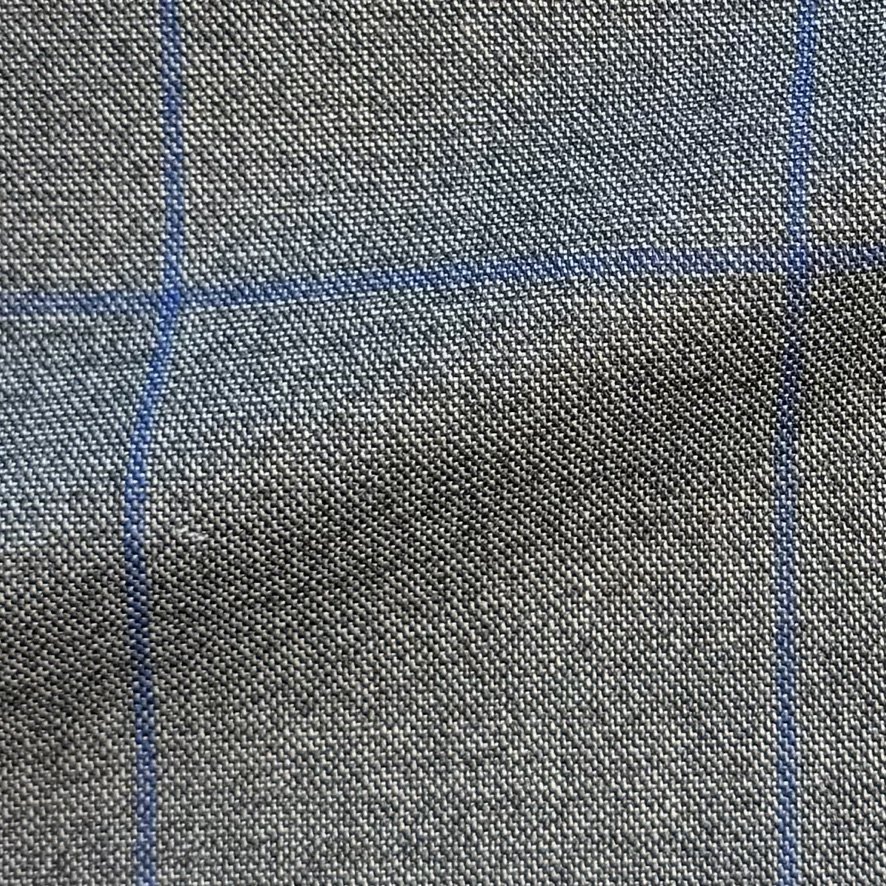 Gray w/ Blue Windowpane