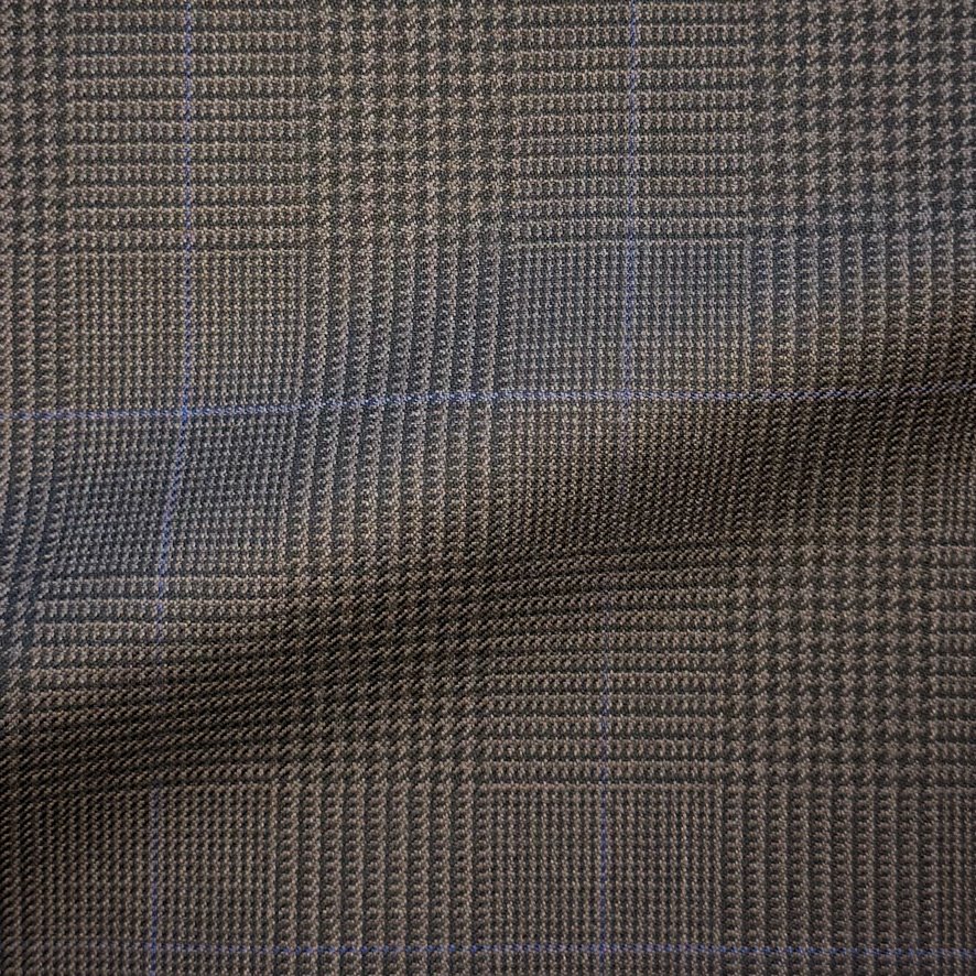 Brown Glen Check w/ Blue Windowpane