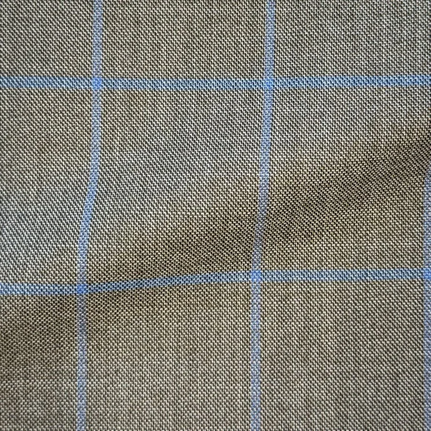 Brown w/ Blue Windowpane