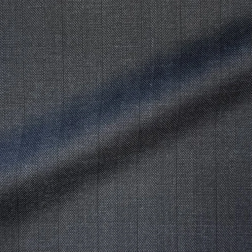 Midnight Blue Herringbone Stripe