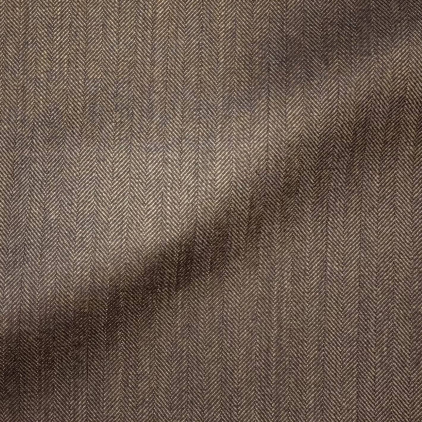 Brown Herringbone Stripe