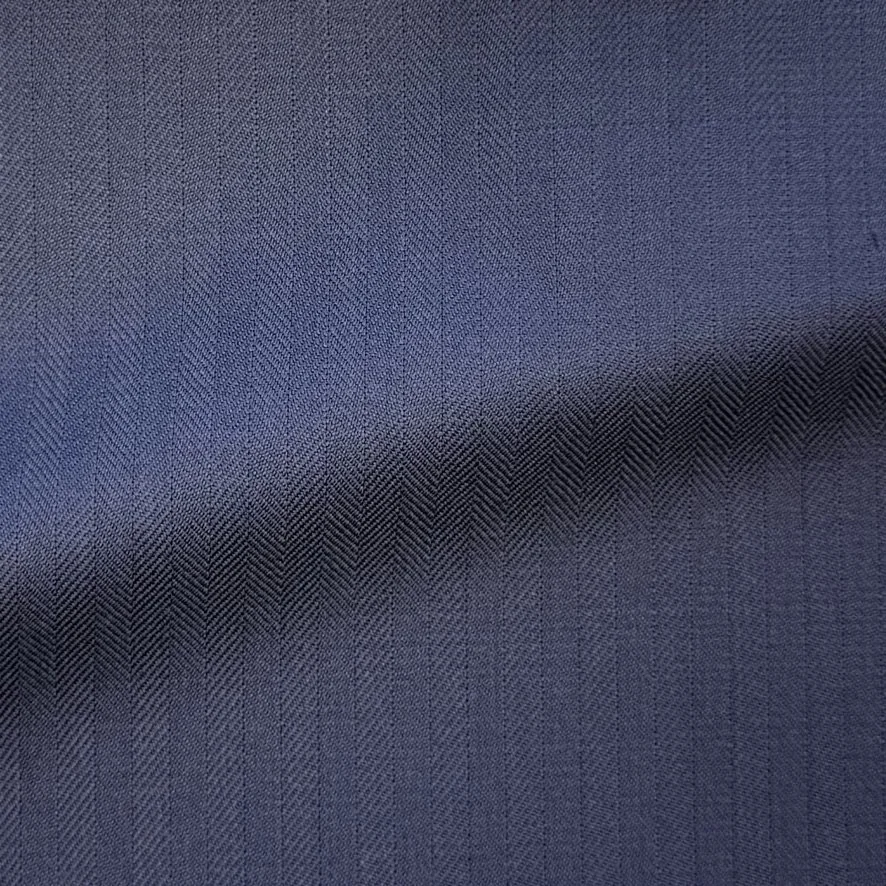 Navy Herringbone Stripe