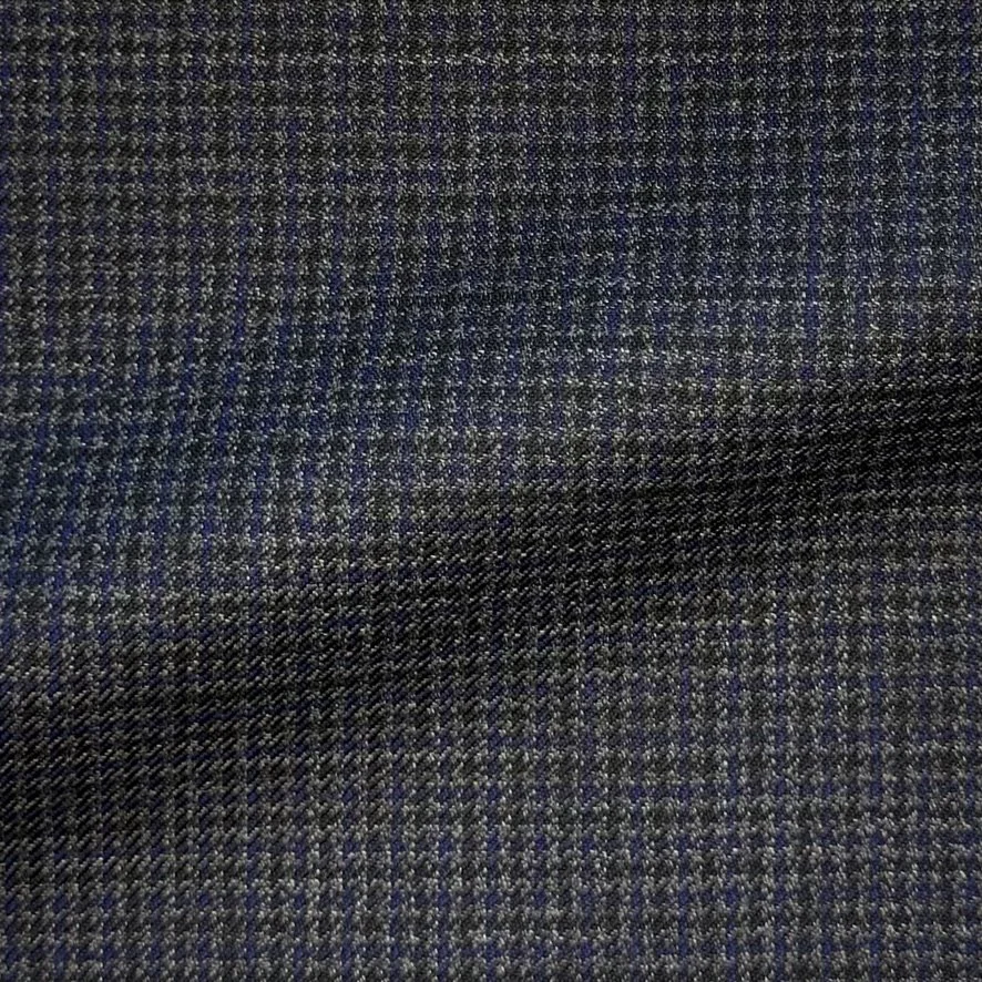 Charcoal & Blue Puppytooth