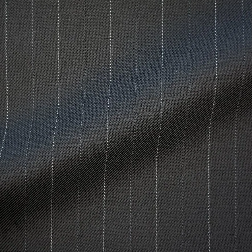 Black w/ Gray & Blue Pinstripe