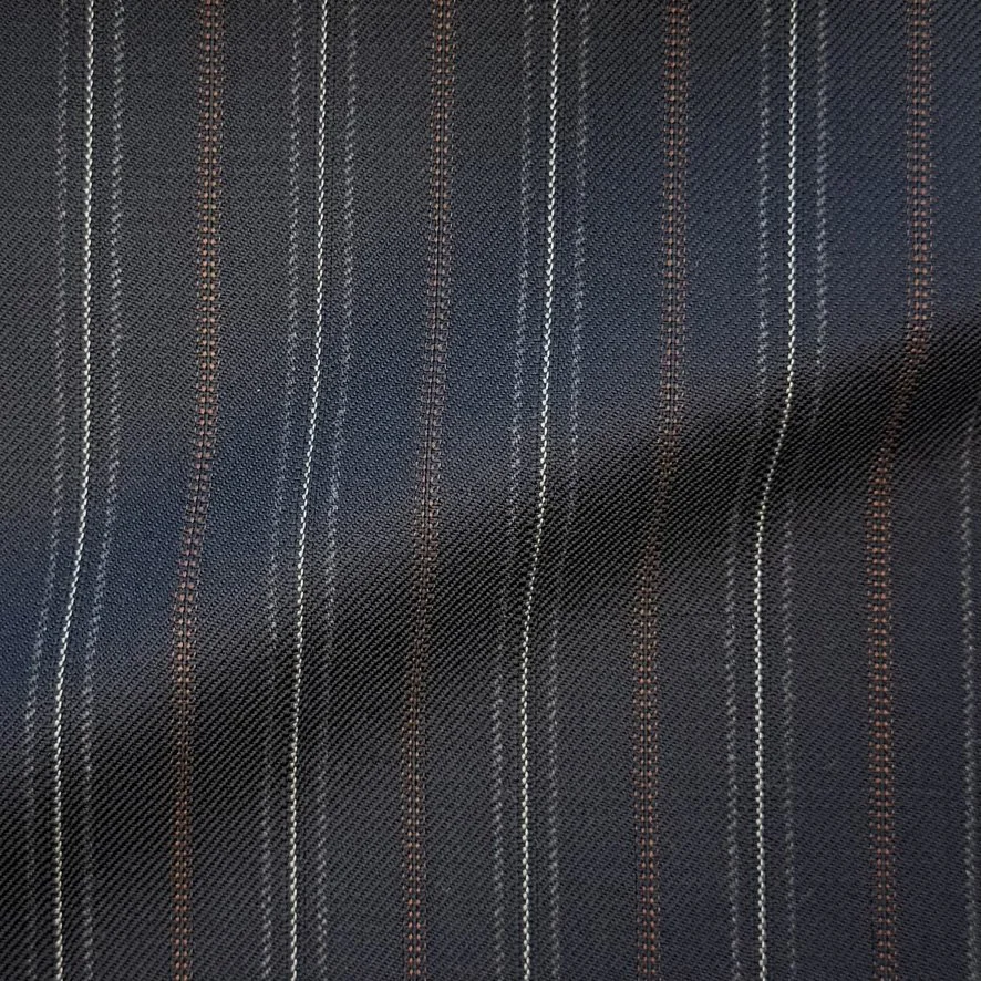 Navy w/ Red & Silver Complex Stripe