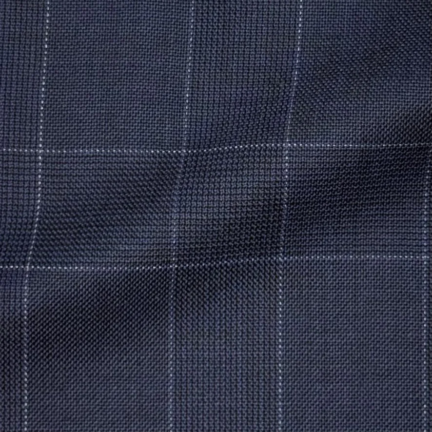Navy Glen Check w/ White Windowpane