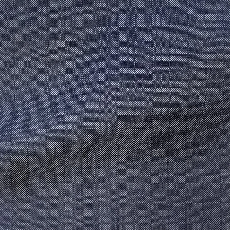 Blue Herringbone Stripe