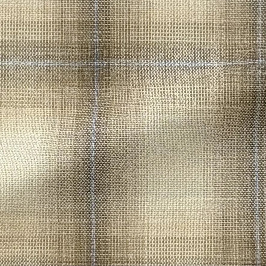 Tan Ombre w/ Blue Windowpane