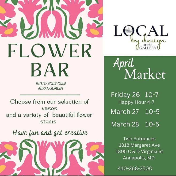 Join me @localbydesignatthegallery April market. A great time, beautiful art, and wonderful home decor. I will be demonstrating my paint mosaic technique on some new artwork. .
.
#cirwindesign #chrisirwin #gifts #instaartist #mosaic #newart  #abstrac