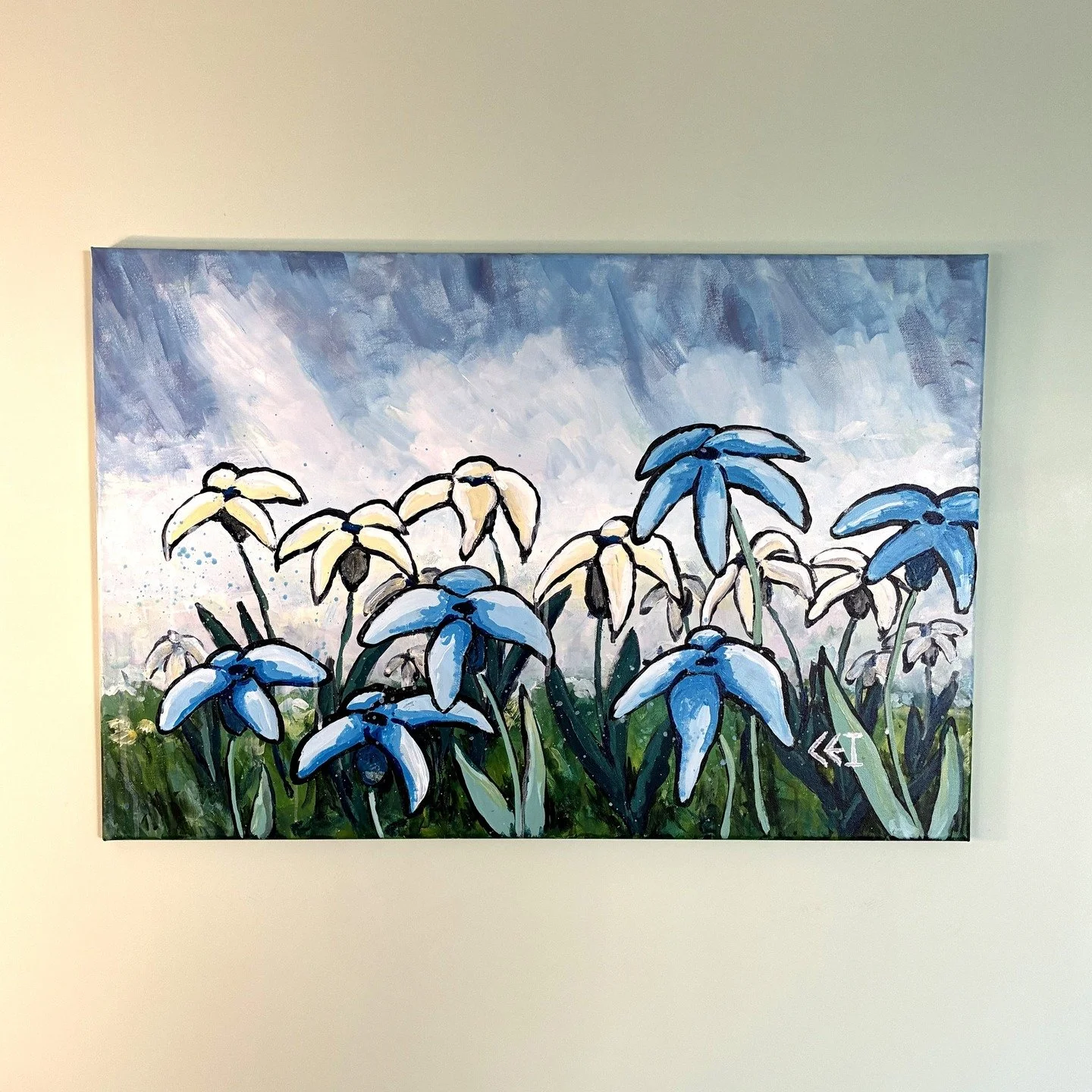 See How The Fields Are Dressed- ORIGINAL 24x36

And why do you worry about clothes? Consider how the lilies of the field grow: They do not labor or spin. Yet I tell you that not even Solomon in all his glory was adorned like one of these. The cares o