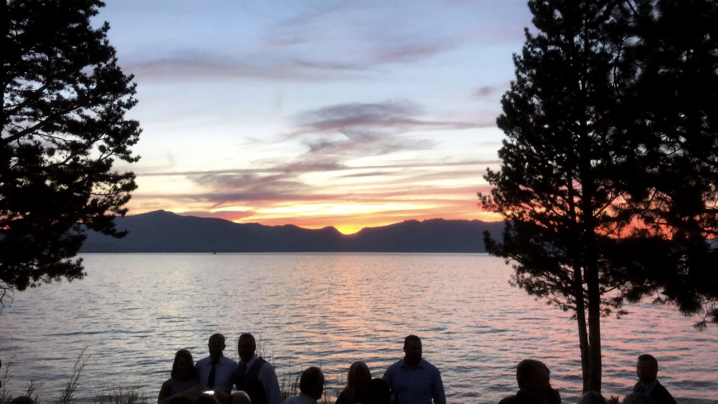 This was the sunset on our wedding night (and pretty much every night at Edgewood!).